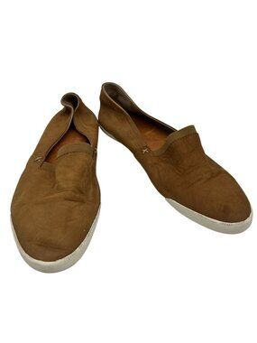 Frye Womens Melanie Slip-On Flats Sandals Size 9.5m Tan Leather Casual Classic